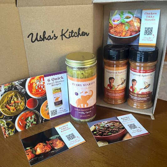 Curry Starter & Tempered Spice SAMPLER GIFT BOX SET - FREE Shipping
