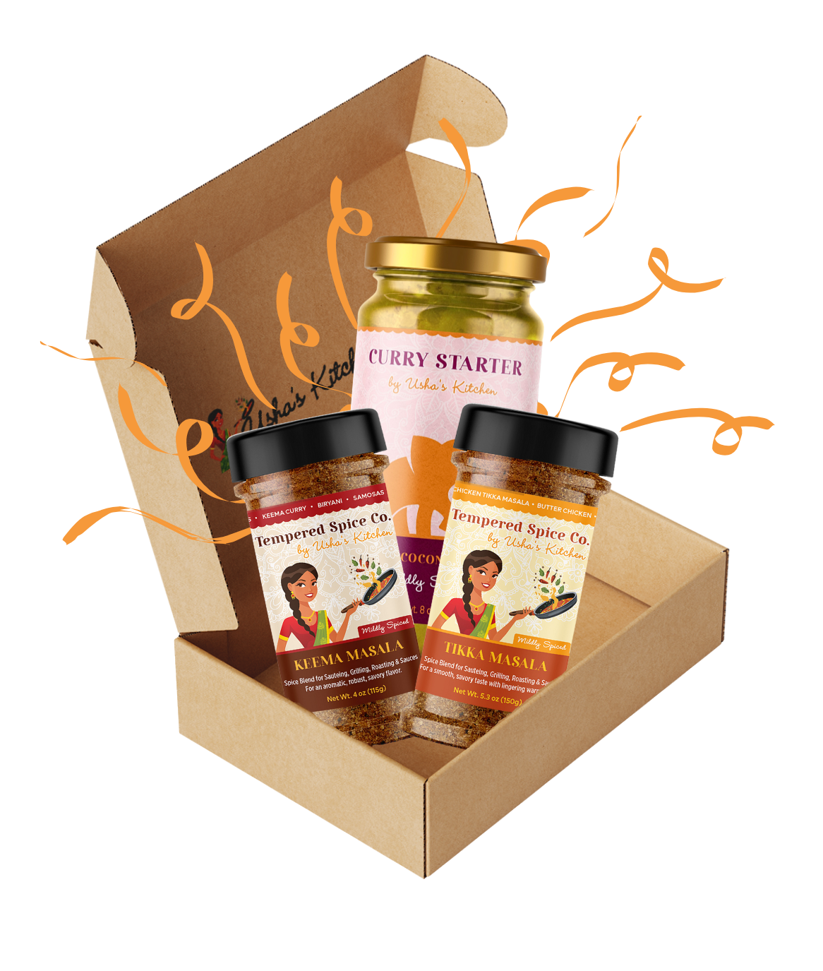 Curry Starter & Tempered Spice SAMPLER GIFT BOX SET - FREE Shipping